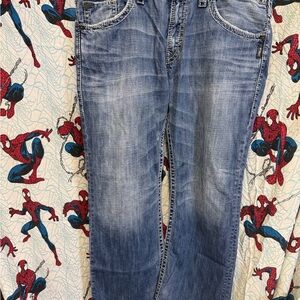 Silver Jeans Men's Relaxed Fit Zac 38/32 read description